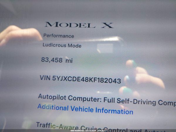 2019 TESLA MODEL X P100D/PERFORMANCE
