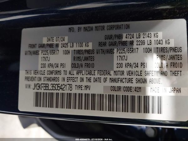 2025 MAZDA CX-5 2.5 S SELECT