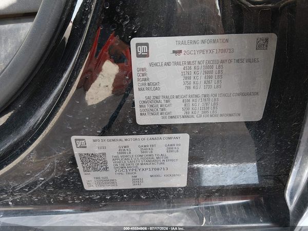 2023 CHEVROLET SILVERADO 2500HD 4WD  STANDARD BED LTZ — I9