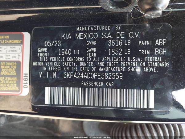 2023 KIA RIO S