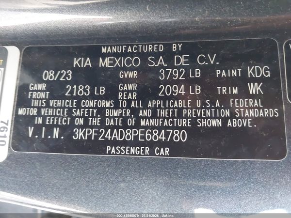 2023 KIA FORTE LXS