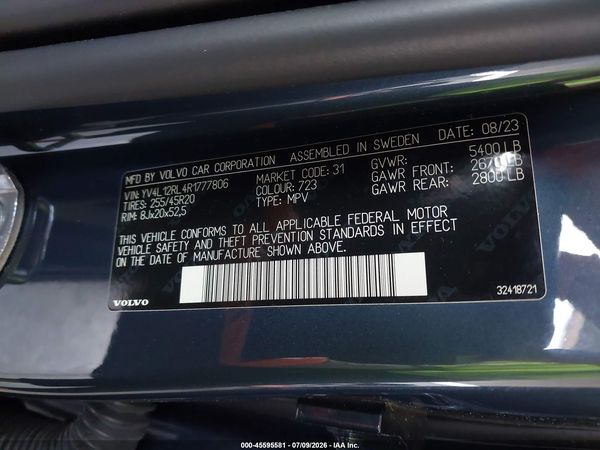 2024 VOLVO XC60 B5 PLUS DARK THEME