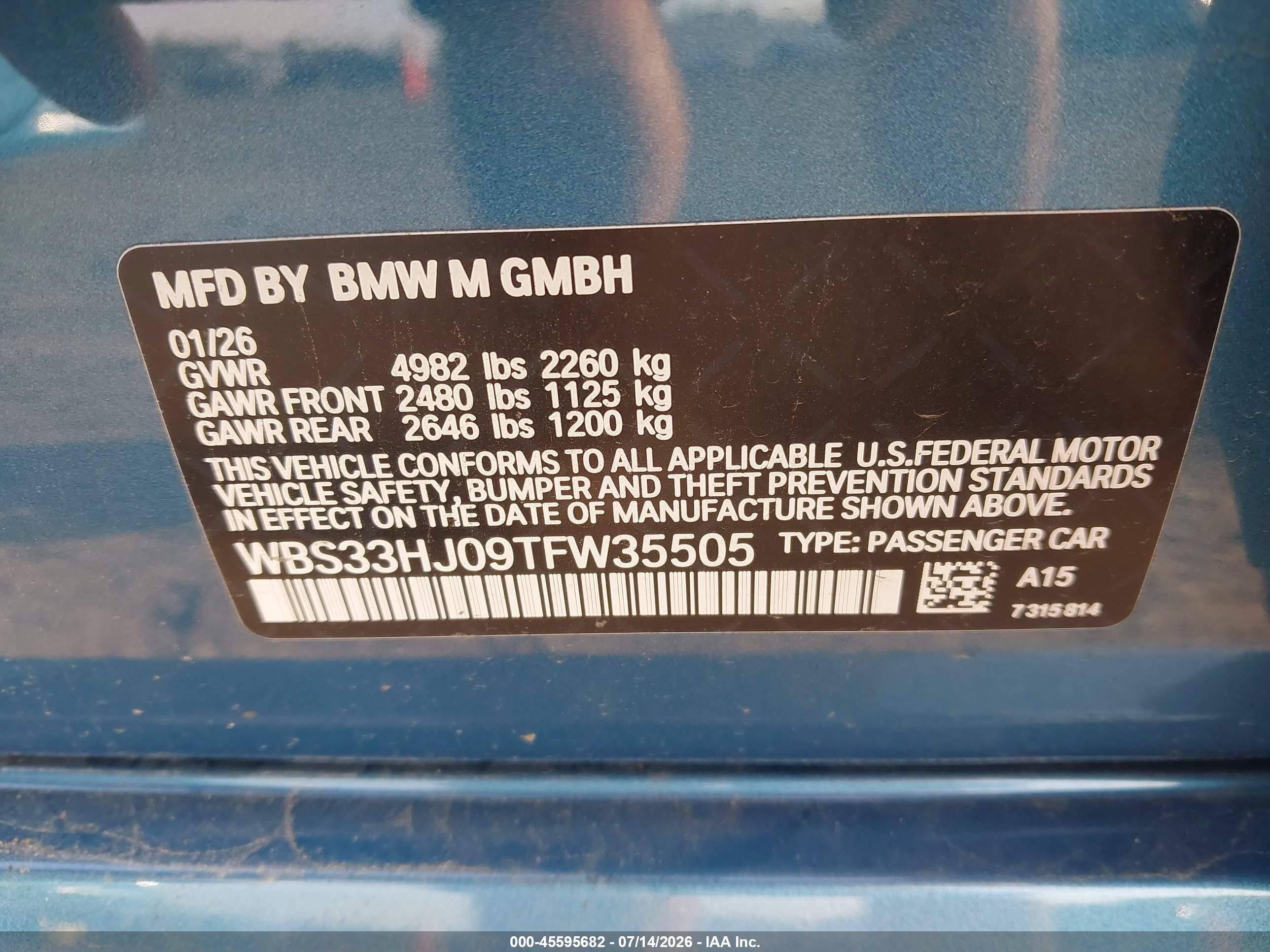 2026 BMW M3 COMPETITION XDRIVE