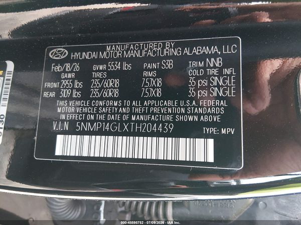 2026 HYUNDAI SANTA FE SE