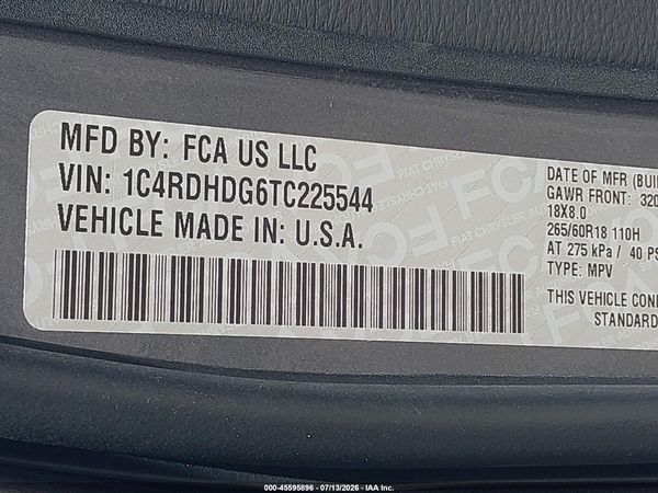 2026 DODGE DURANGO GT RWD