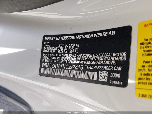 2022 BMW M440I