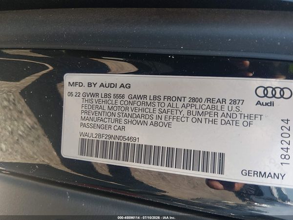 2022 AUDI A6