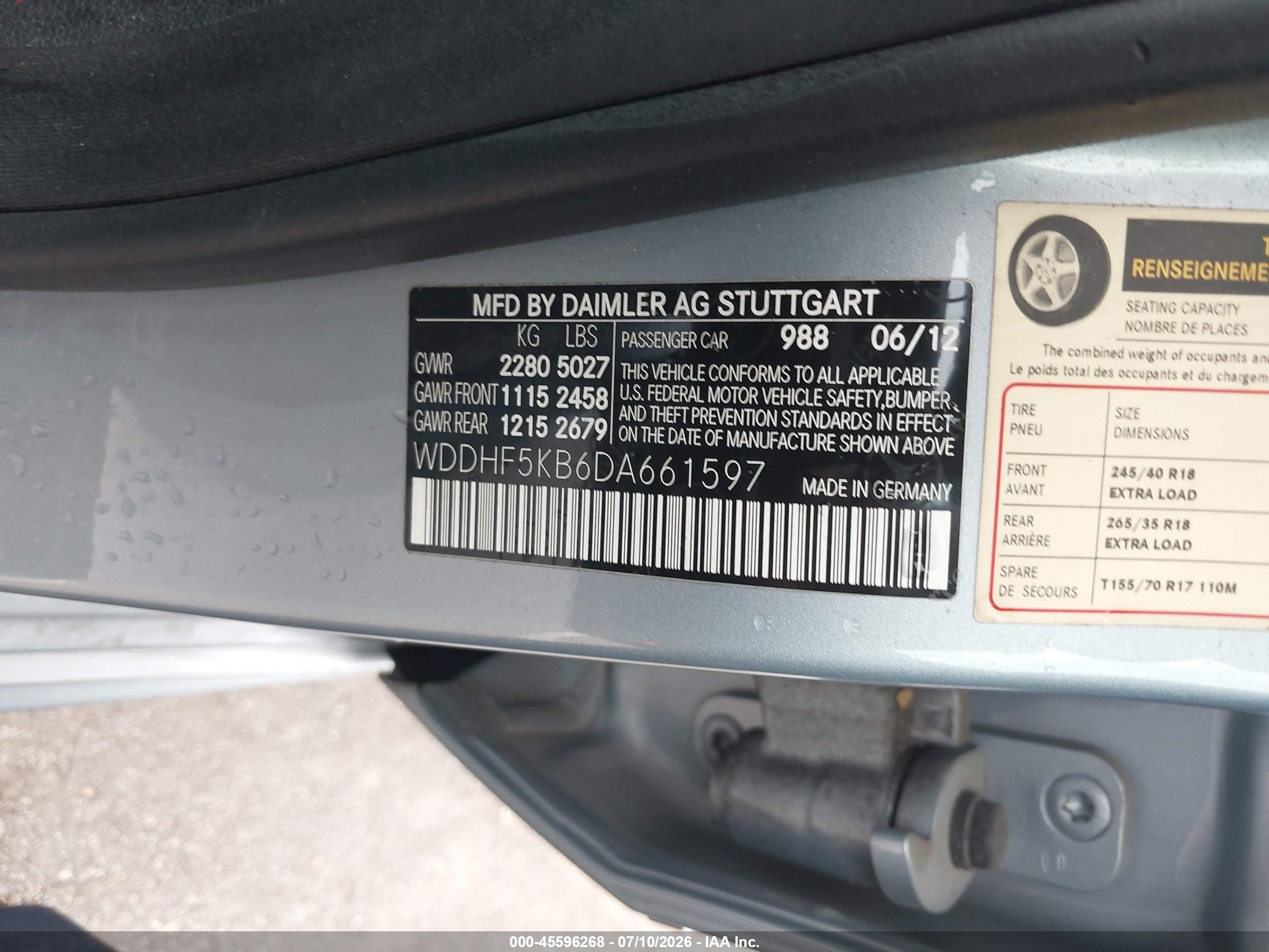 2013 MERCEDES-BENZ E 350 E350