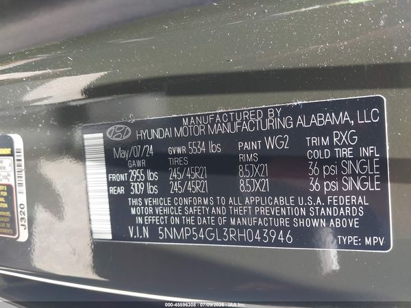 2024 HYUNDAI SANTA FE CALLIGRAPHY