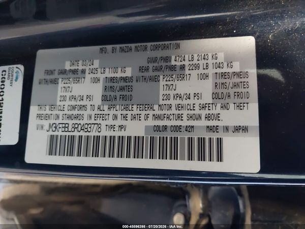 2024 MAZDA CX-5 2.5 S SELECT