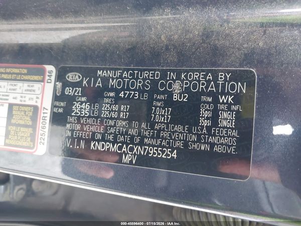 2022 KIA SPORTAGE LX