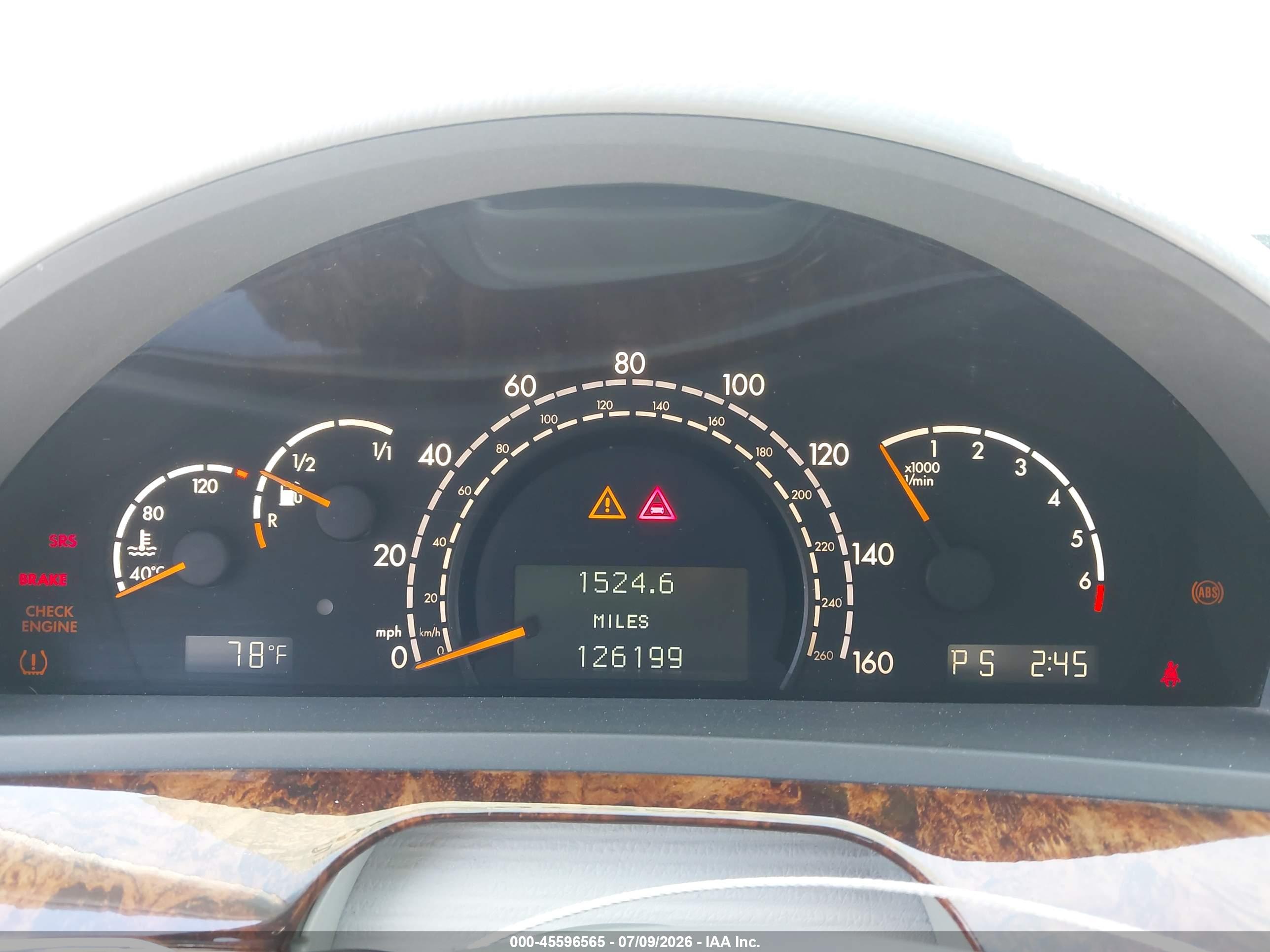 2004 MERCEDES-BENZ S 500 S500