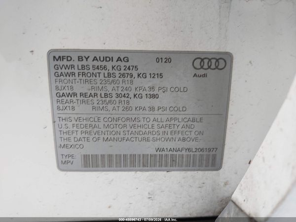 2020 AUDI Q5 quattro Premium