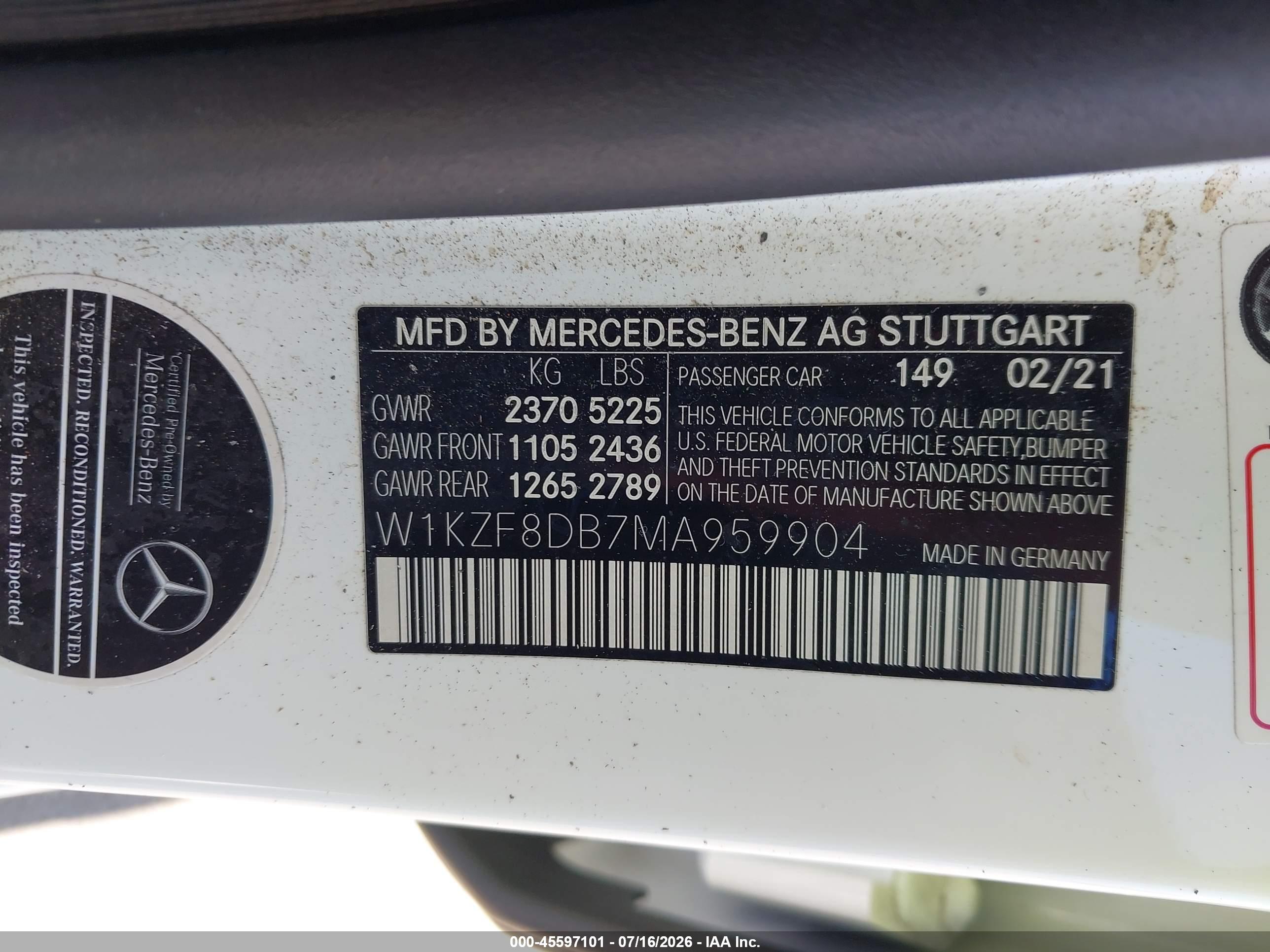 2021 MERCEDES-BENZ E 350 E350