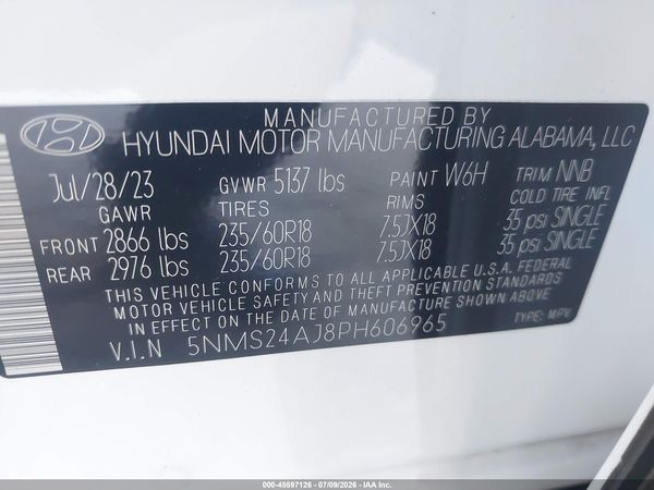 2023 HYUNDAI SANTA FE SEL