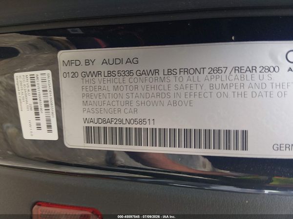 2020 AUDI A6