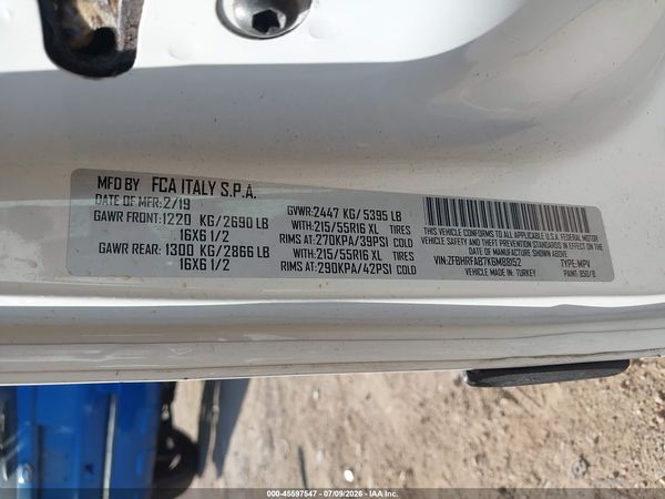 2019 RAM PROMASTER CITY TRADESMAN