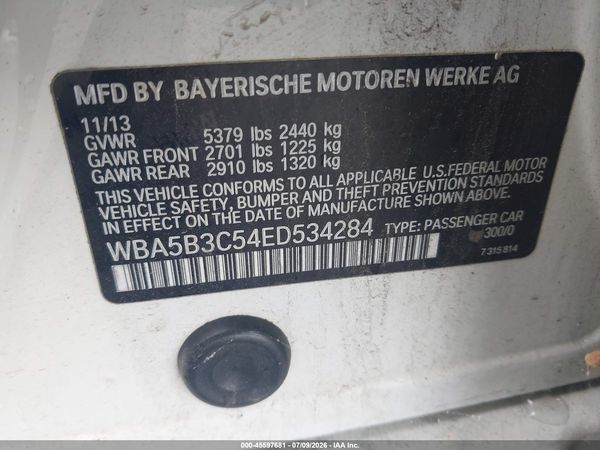 2014 BMW 535I XDRIVE