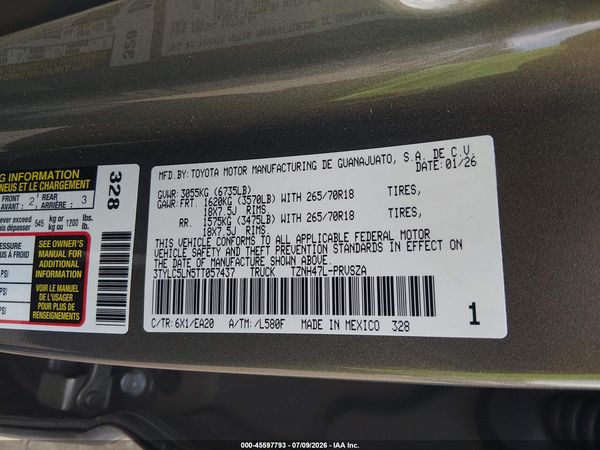 2026 TOYOTA TACOMA HYBRID TRD OFF ROAD