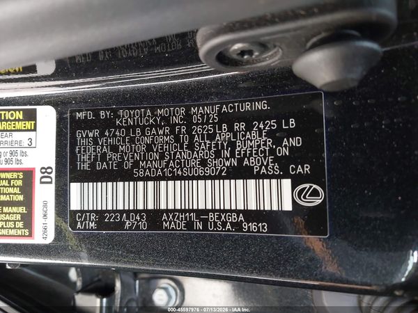 2025 LEXUS ES 300H 300h Premium