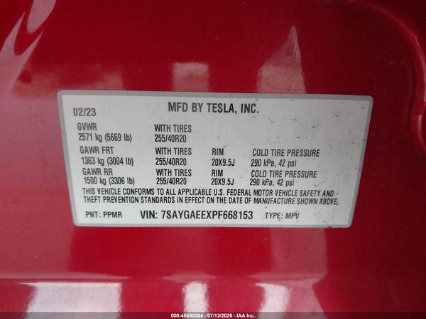 2023 TESLA MODEL Y