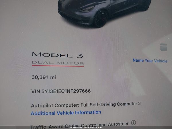 2022 TESLA MODEL 3