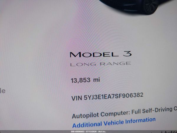 2025 TESLA MODEL 3