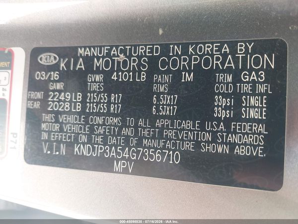 2016 KIA SOUL +