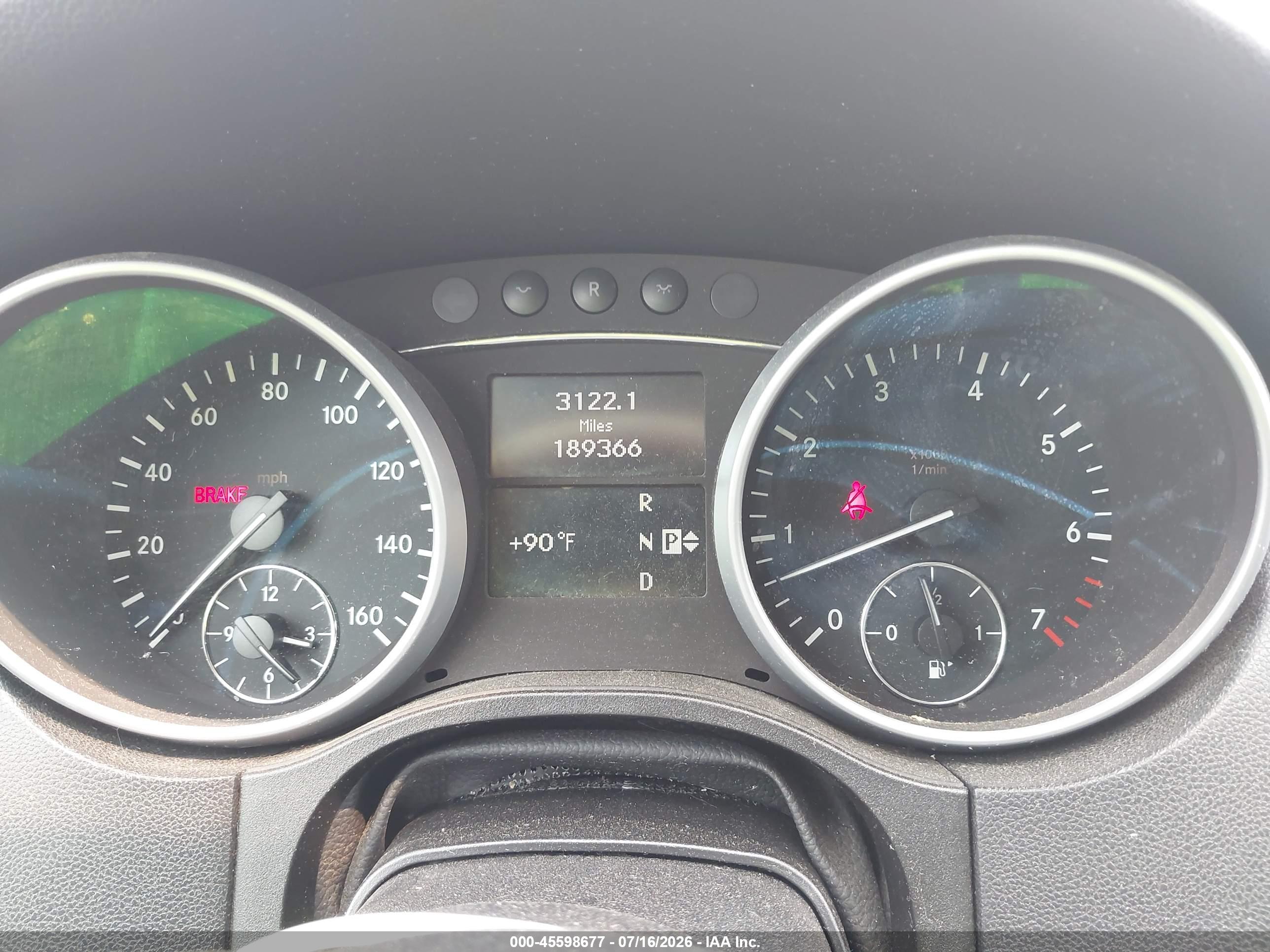 2011 MERCEDES-BENZ ML 350 ML350 4-MATIC