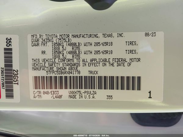 2024 TOYOTA TUNDRA HYBRID TRD PRO 4WD
