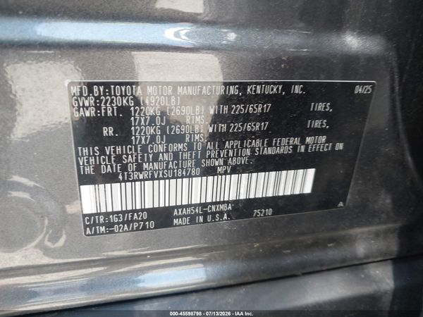 2025 TOYOTA RAV4 HYBRID XLE