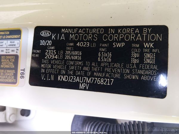 2021 KIA SOUL S