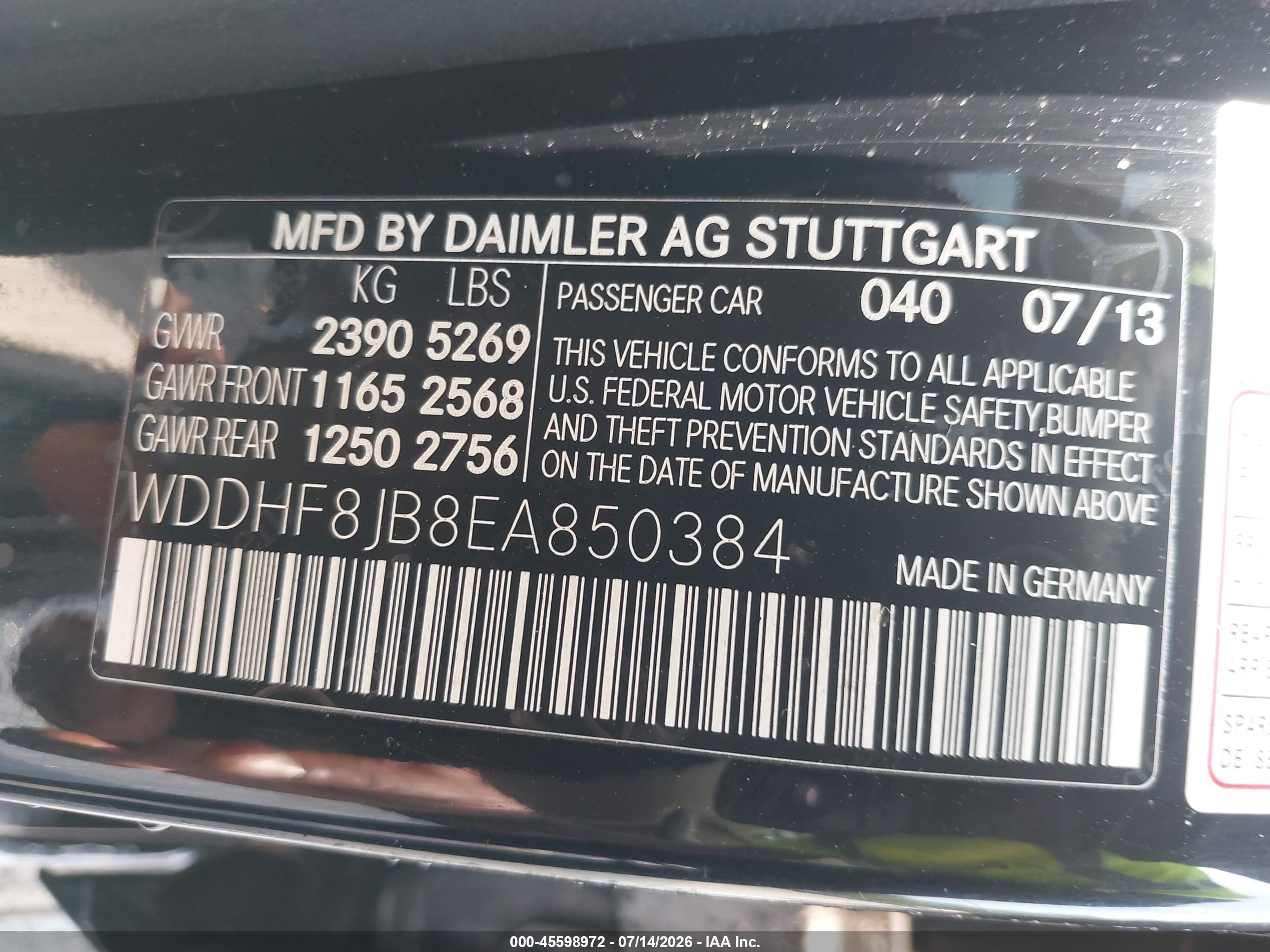 2014 MERCEDES-BENZ E 350 4MATIC