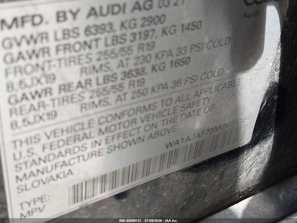 2021 AUDI Q7