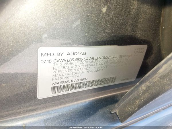 2016 AUDI A4 PREMIUM