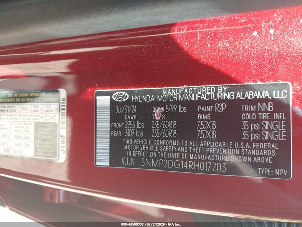 2024 HYUNDAI SANTA FE HYBRID SEL