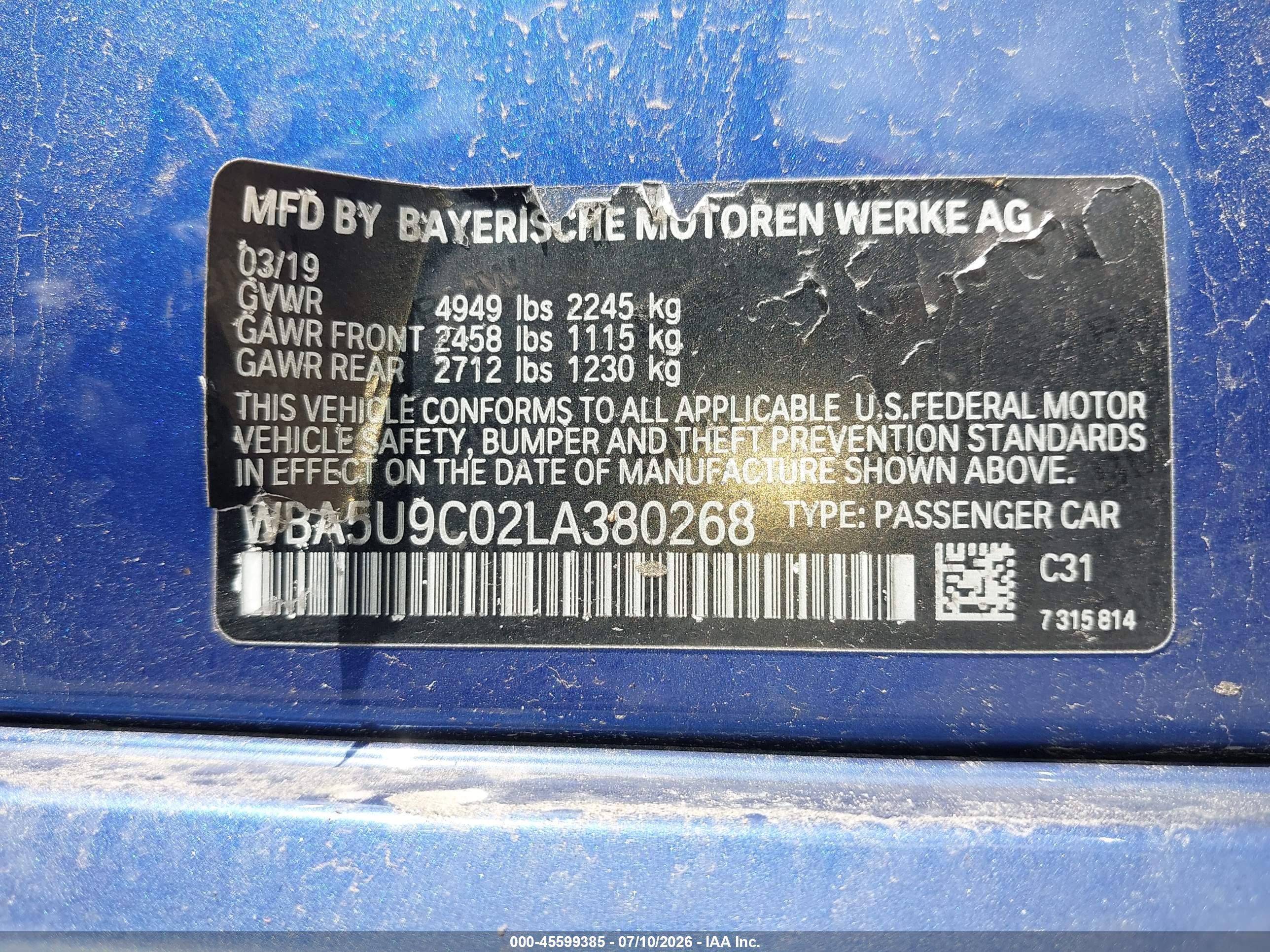 2020 BMW M340I M340I XDRIVE