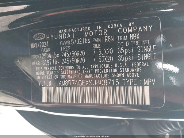 2025 HYUNDAI PALISADE CALLIGRAPHY