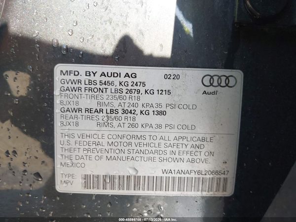 2020 AUDI Q5