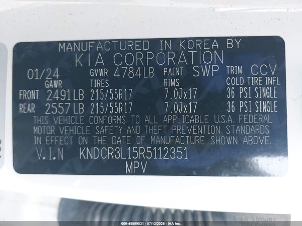 2024 KIA NIRO EV WIND
