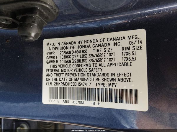 2014 HONDA CR-V EX