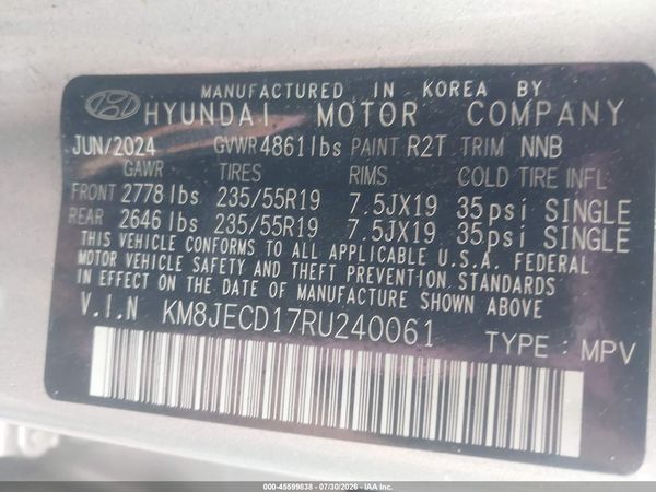 2024 HYUNDAI TUCSON HYBRID LIMITED