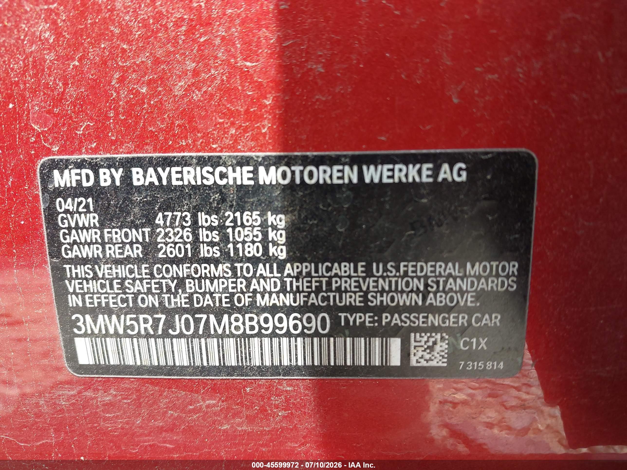 2021 BMW 330I XDRIVE
