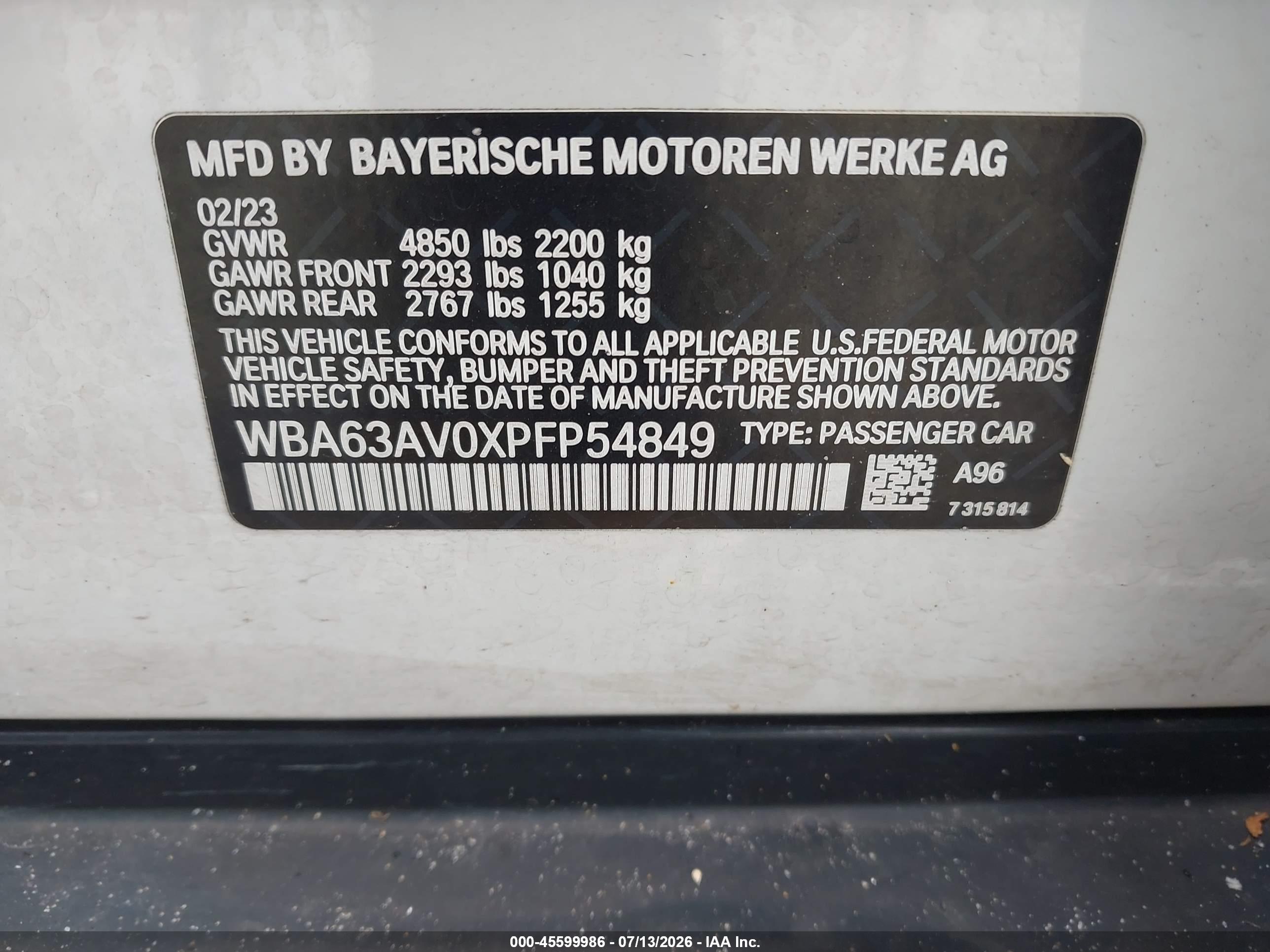 2023 BMW 430I GRAN COUPE