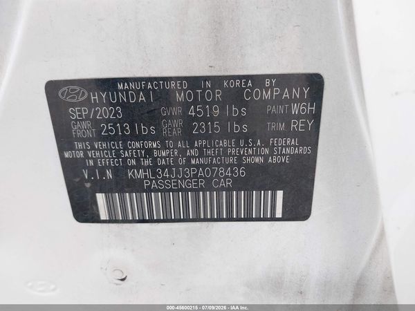 2023 HYUNDAI SONATA HYBRID SEL