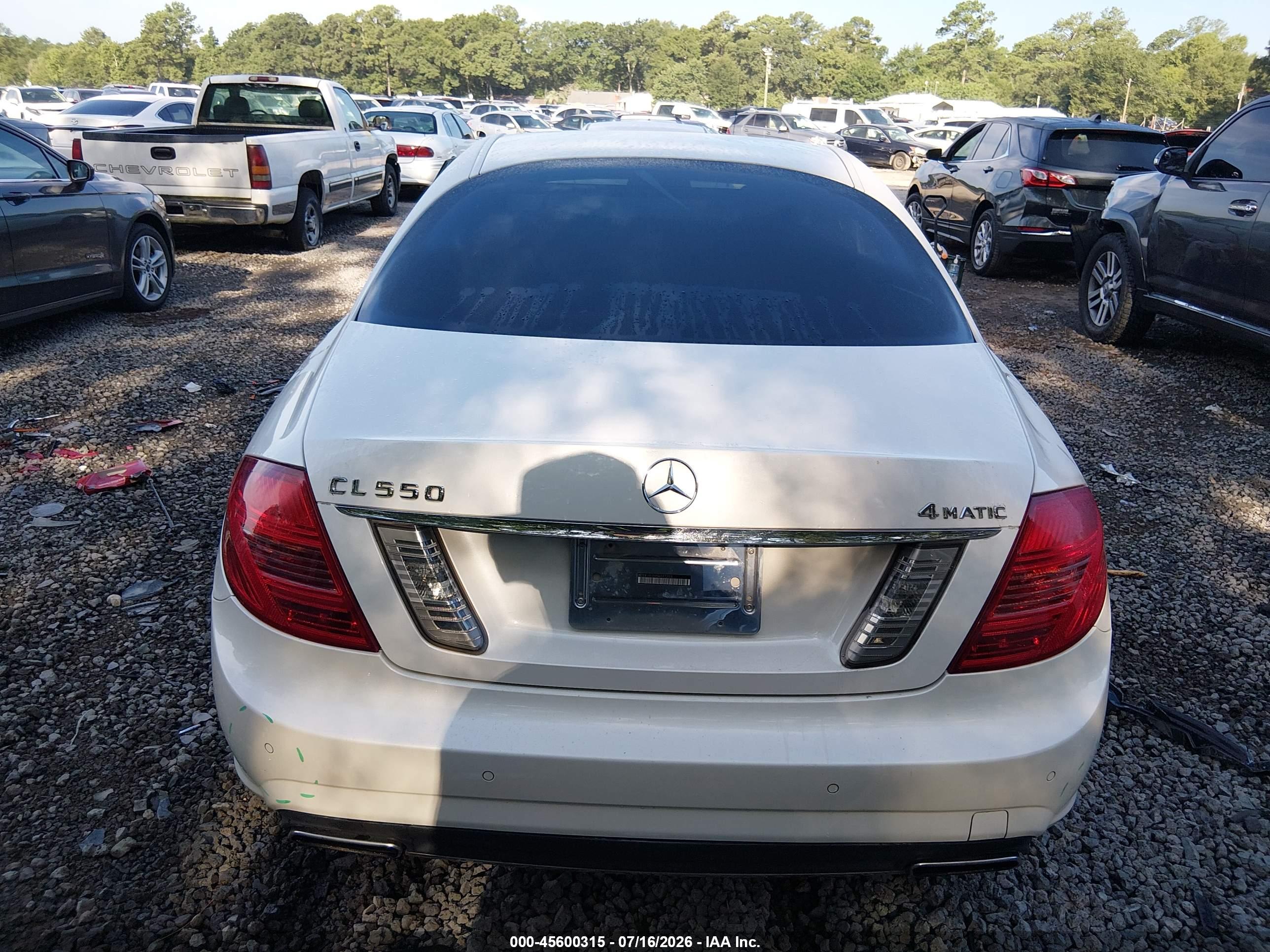 2011 MERCEDES-BENZ CL 550 CL550 4-MATIC