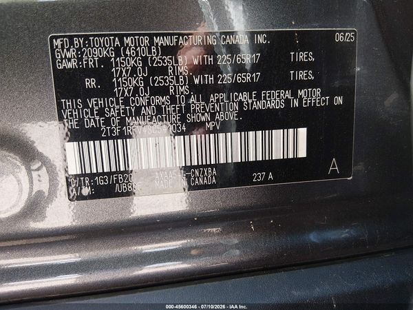 2025 TOYOTA RAV4 LE
