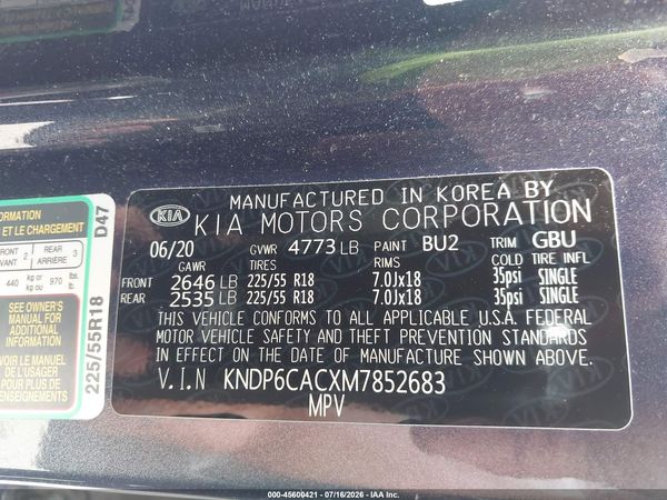 2021 KIA SPORTAGE S