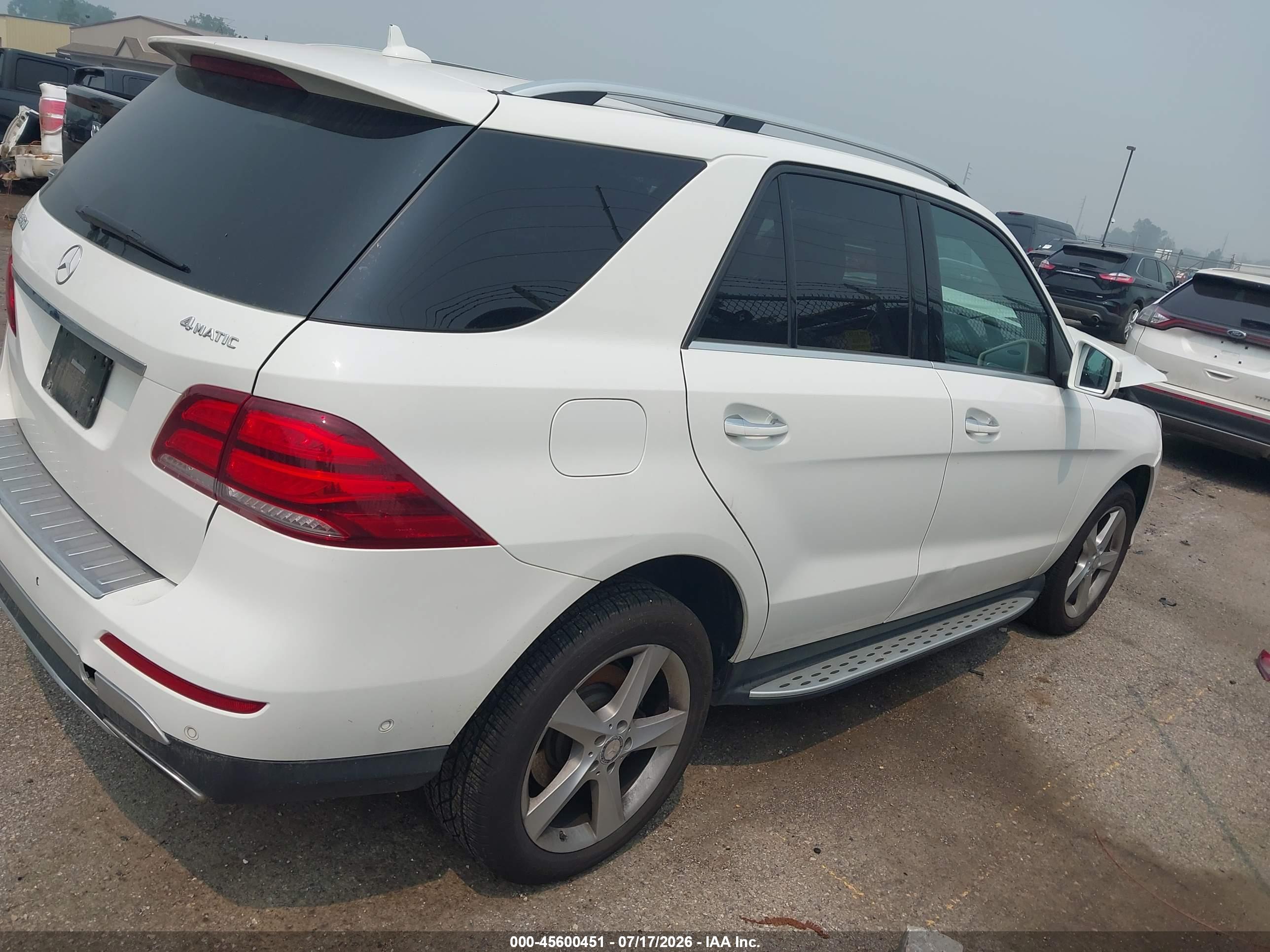 2016 MERCEDES-BENZ GLE 350 4MATIC