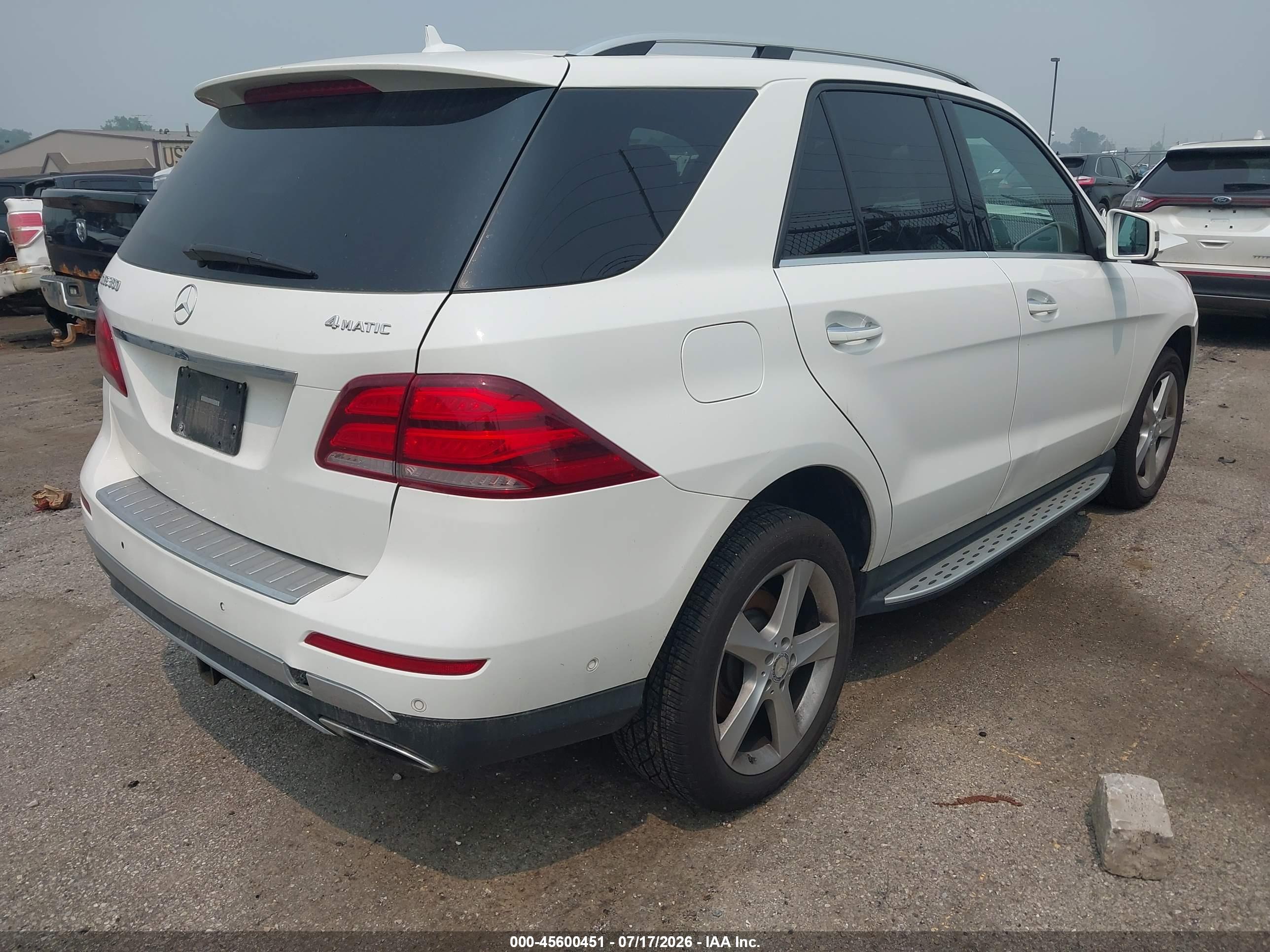 2016 MERCEDES-BENZ GLE 350 4MATIC
